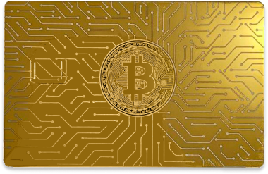 Metallic Gold card